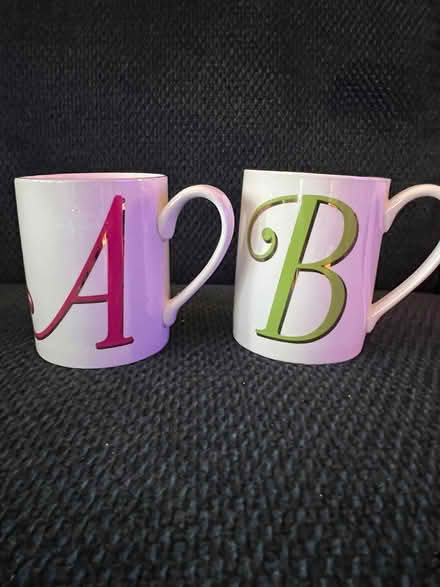 Photo of free "A" & "B" Initial Coffee Mugs (NJ) (Wood Ridge) #1