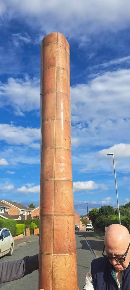 Photo of free Large Piece Brown Wood Effect Vinyl (WR14 Malvern Link) #1