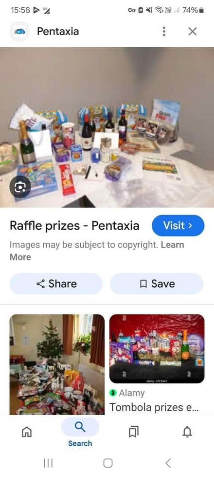 Photo of raffle prizes (Thorton FY5) #1