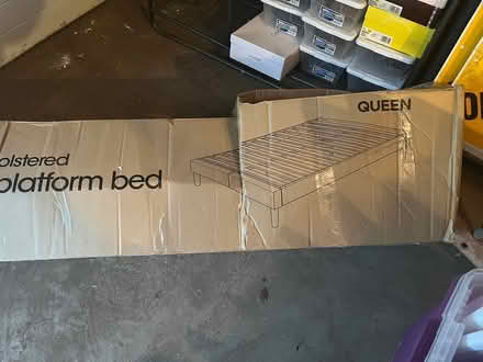 Photo of free Queen platform bed frame (Lombard) #2