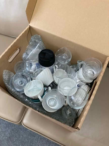 Photo of free Box of glasses and cups (Orpington) #1