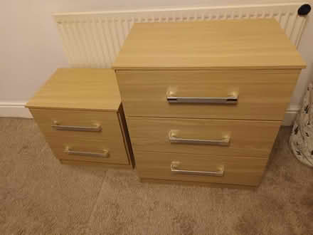 Photo of free Chest of drawers and bedside table (Sutton Coldfield, B73) #1