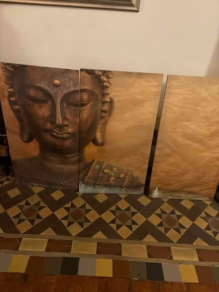 Photo of free Triptych Buddha painting (Leyton E15) #1
