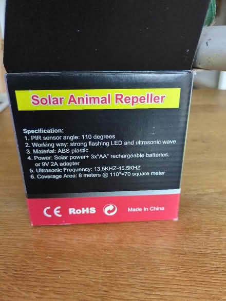 Photo of free Sonic Animal Repeller (Wareham BH20) #2