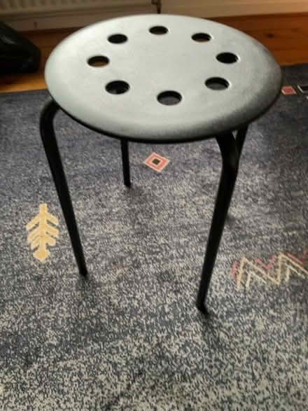 Photo of free Small stool. Metal legs and strong plastic seat (Craiglockhart EH14) #1