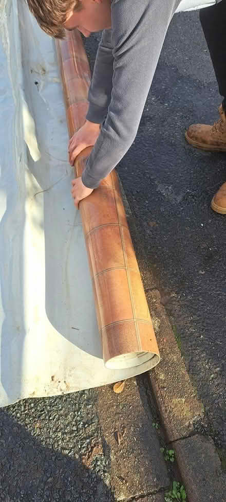 Photo of free Large Piece Brown Wood Effect Vinyl (WR14 Malvern Link) #2
