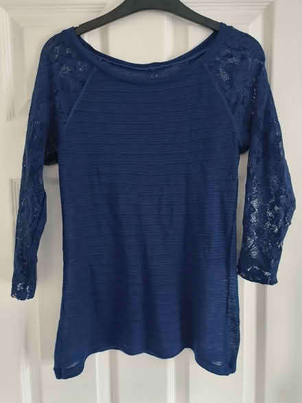 Photo of free Navy sheer top size S-M (SE26) #1
