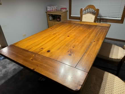 Photo of free Wood dining room table (Downers Grove - South) #2