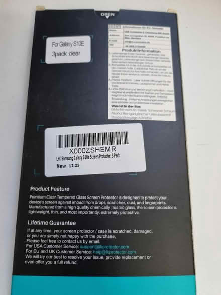 Photo of free Screen covers Galaxy S10E (Chatham ME5) #1