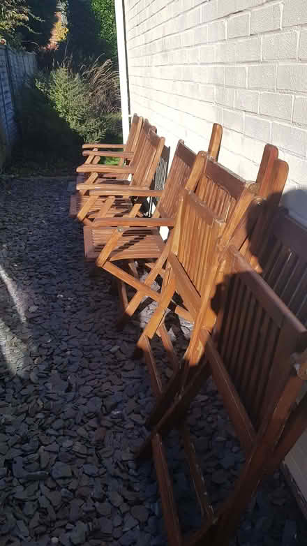 Photo of free 6 folding garden chairs (Henley-on-Thames RG9) #3