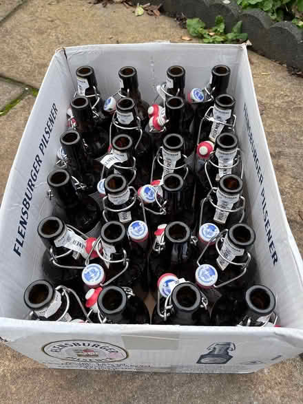 Photo of free 24 *Empty* Flensburger beer bottles (West Bridgford NG2) #1