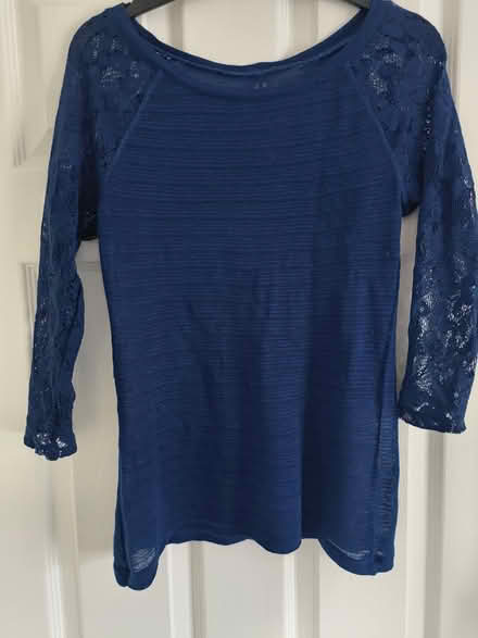 Photo of free Navy sheer top size S-M (SE26) #2