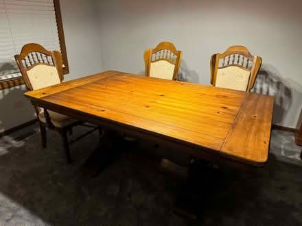 Photo of free Wood dining room table (Downers Grove - South) #1