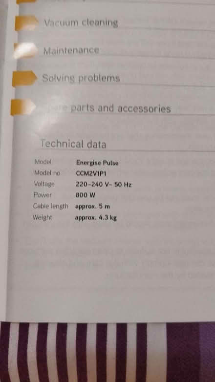 Photo of free Vax Vacuum cleaner for parts (Stockwell SW9) #2