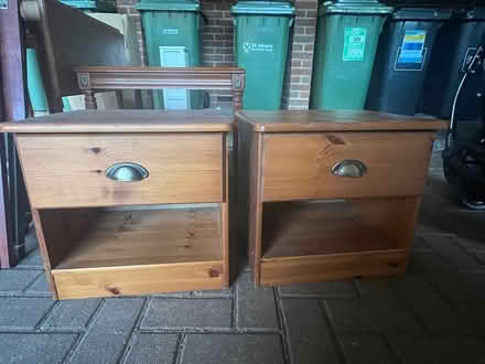 Photo of free Two wooden bedside cabinets (St Albans AL1) #1