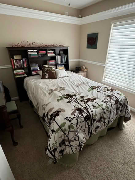 Photo of free Full Size Bed & Headboard Bookshelf (Highlands Ranch) #1