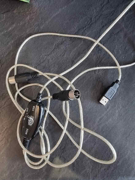 Photo of free USB to MIDI cable, adaptor (Romford, RM7) #1