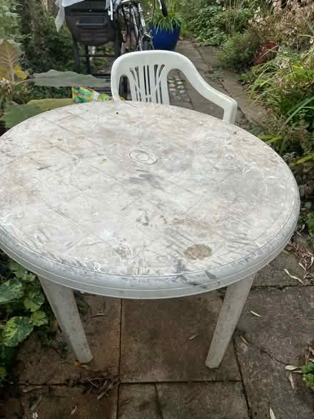 Photo of free Plastic table and chair (Chesterton) #1