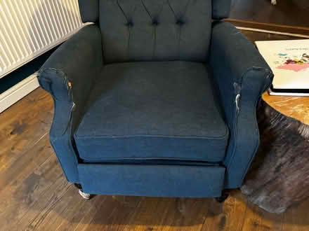 Photo of free Winged Highback Chairs (damaged) (Shire Oak, WS8) #3