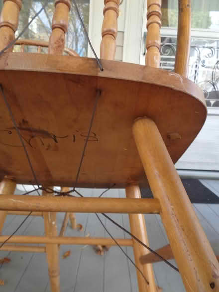 Photo of free Three old wooden chairs (Somerville, near Tufts/Medford) #3