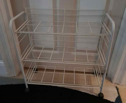 Photo of free 3 Tier Shoe Rack on wheels (Pound Hill RH10) #1