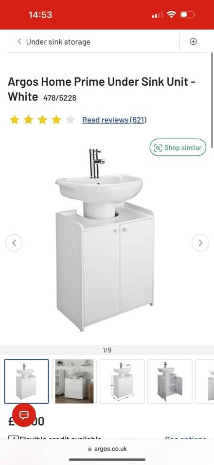 Photo of Long shot: under sink cabinet (LL14) #1