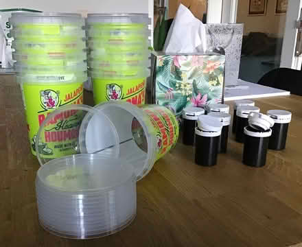Photo of free Plastic storage pots big & small (South Harrow HA2) #1