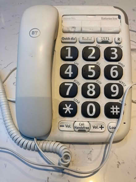 Photo of free BT phone large numbers (Loughborough LE11) #1