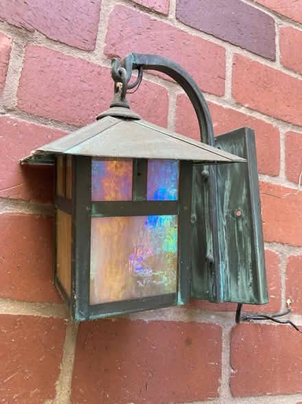 Photo of free Copper light fixture (Old Mountain View) #2