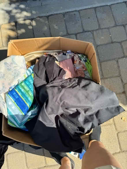 Photo of free Box of fabrics (North Berkeley) #1