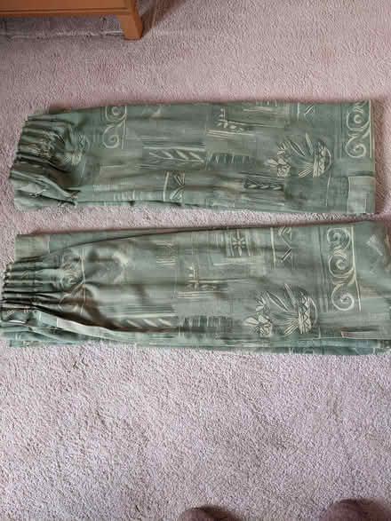 Photo of free Pair of Curtains (long, green) (Pitsmoor S5) #1