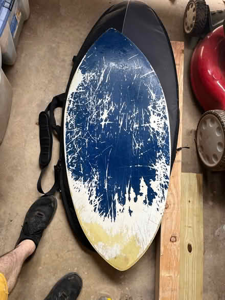 Photo of free Well loved skim board and bag (Cumming, GA) #1