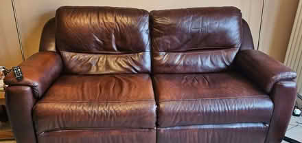 Photo of free 2 Leather Sofas (Barrow-in-Furness LA14) #1