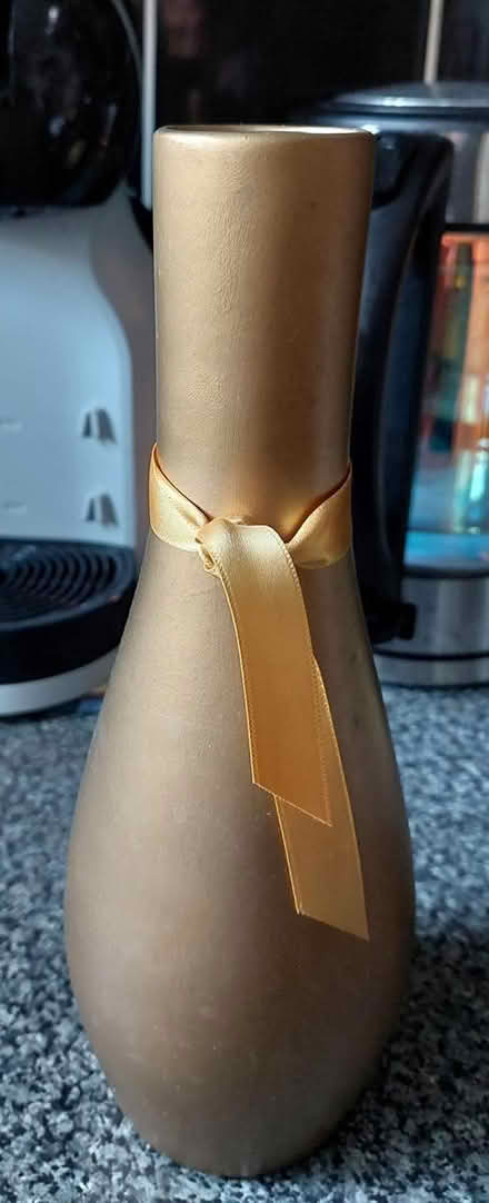 Photo of free Gold coloured vase (Waterlooville) #1
