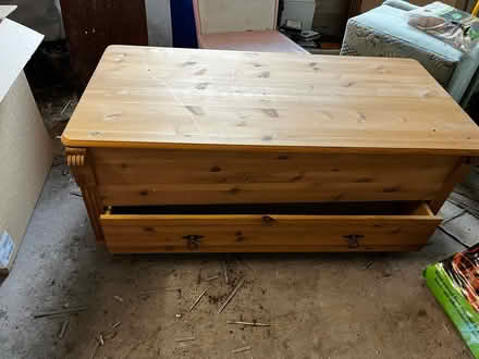 Photo of free Pine ottoman/ coffee table (Walsall) #2