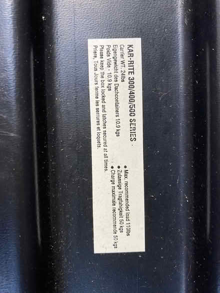 Photo of free Halfords car roof rack and box (L18) #3