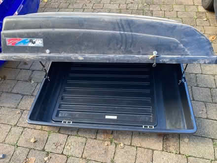 Photo of free Halfords car roof rack and box (L18) #2