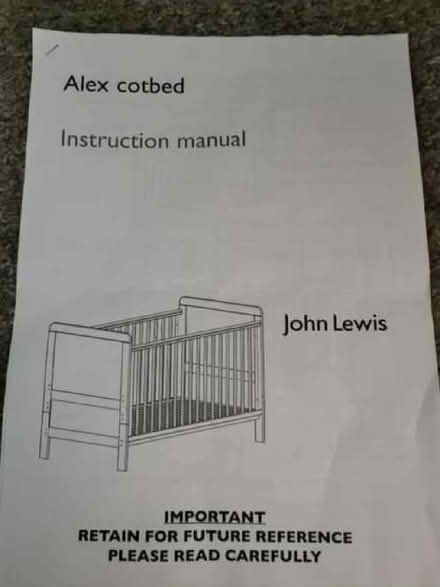 Photo of free Cot bed (Birchwood AL10) #1