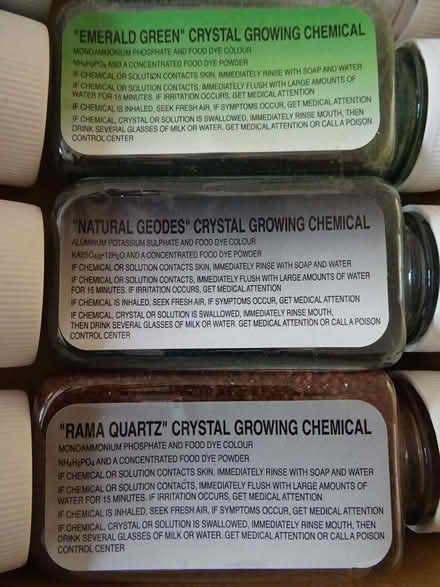 Photo of free Crystal Growing Chemistry Set - Set of 12 Spare Chemicals (Bradville MK13) #1