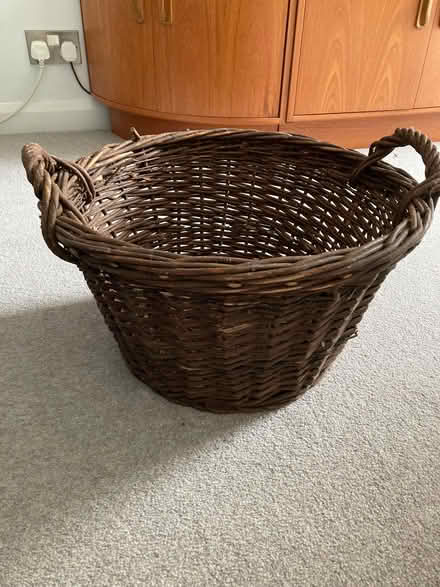 Photo of free Wicker Log Basket (West Byfleet KT15) #2