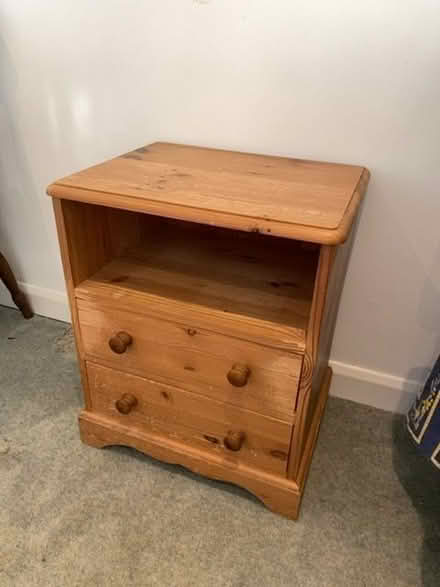 Photo of free Solid pine Bedside table/cabinet/chest of drawers (Over Norton OX7) #1