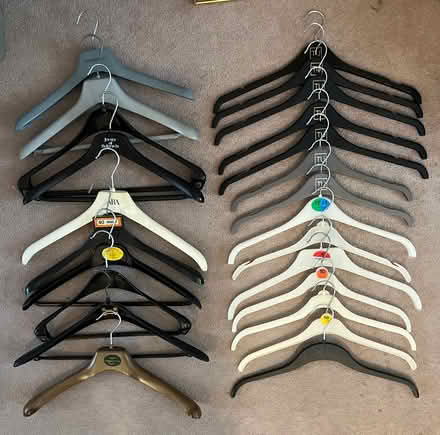 Photo of free Plastic hangers - two dozen (Maida Vale W9) #1