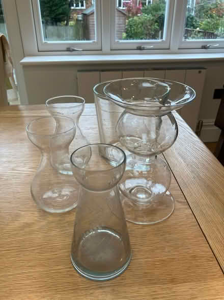 Photo of free 5 small glass vases (Wimbledon) #1