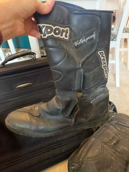 Photo of free Motorbike leathers 34 and boots (Beckenham Hill BR1) #2