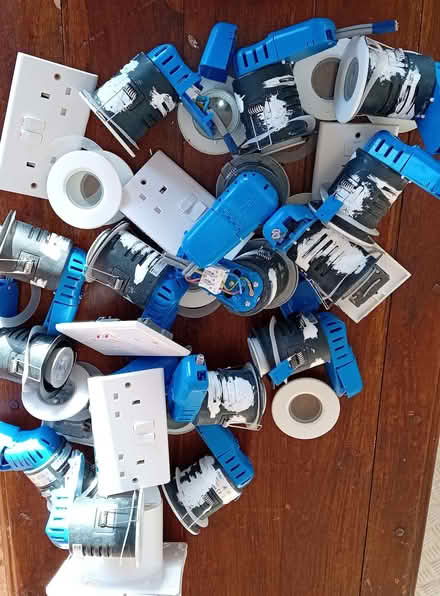 Photo of free Double sockets, lights, extractor fan bits (Kempston West End MK43) #1