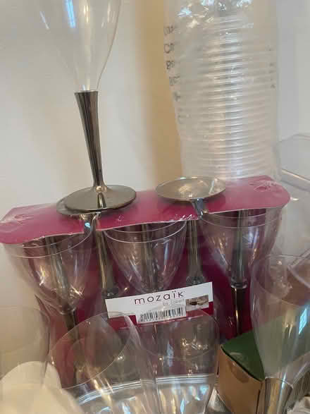 Photo of free Plastic cups paper plates reusable plastic wines pl glasses (Rishton BB1) #4