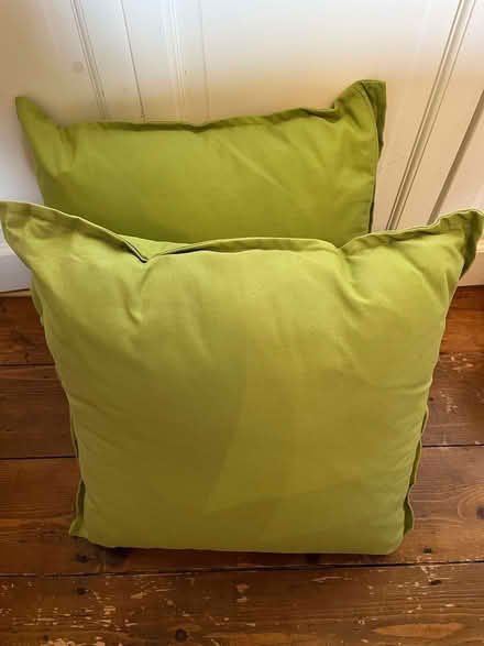 Photo of free Green outdoor cushions x 2 (Lower Weston) #1
