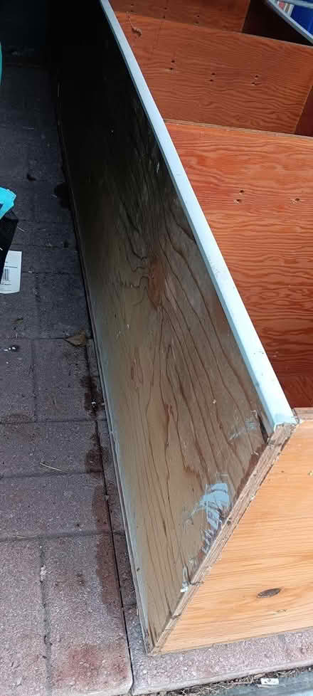 Photo of free Tall plywood shelf (burlington) #3