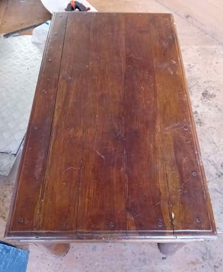 Photo of free Large solid wood coffee table (Kempston West End MK43) #1