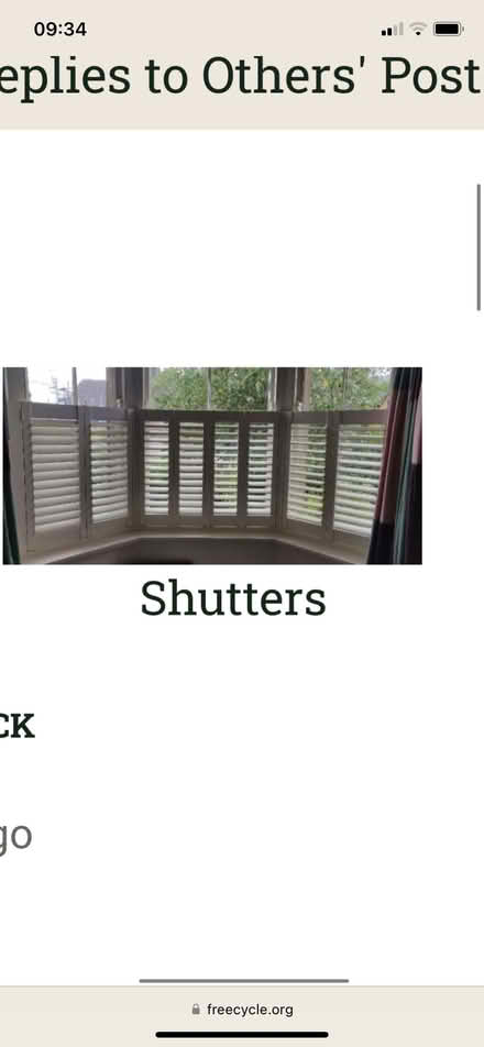 Photo of free Shutter blinds (De43le) #1